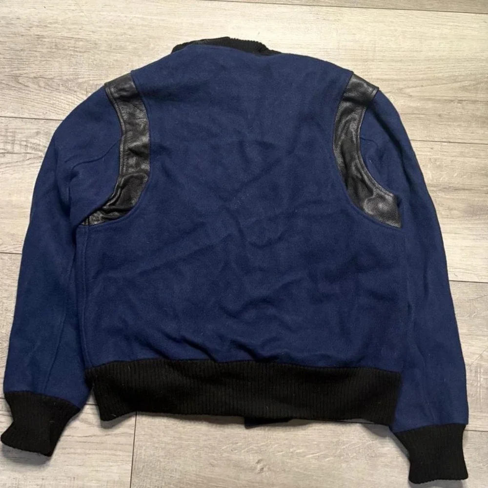 1960s rare vintage Golden Bear varsity jacket with leather sleeves and collar - Picture 3 of 5